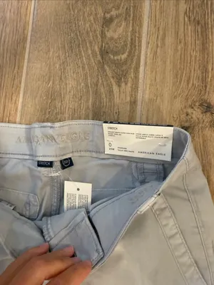 American Eagle Outfitters Pale Blue Stretch Pants thumbnail 3