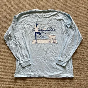 Comfort Colors Alpha Omicron Pi Alpha O is the Goat Yoga T-Shirt Unisex XL EUC thumbnail 1