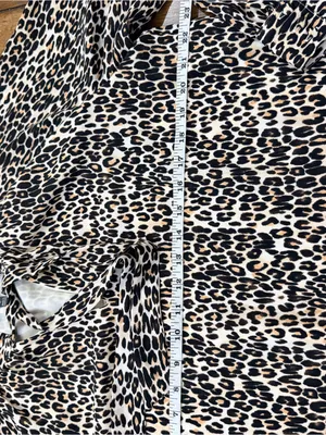 The Limited Leopard Print Tie Neck Blouse Size L Long Sleeve Animal Print thumbnail 7