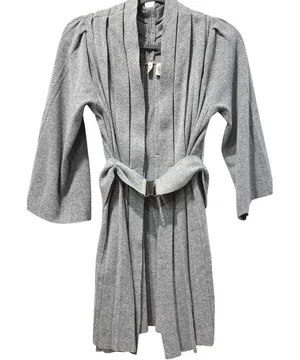 Anthropologie Moth Angora Sweater Belted Open Front Knit Cardigan S‎ thumbnail 1