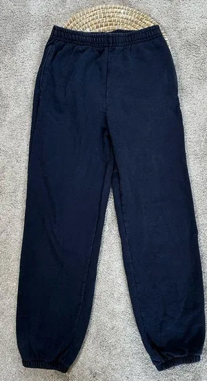 Uniqlo Women’s Washed Jersey Jogger Pants Pull On Loungewear in Navy Size S thumbnail 1