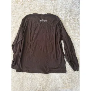 Girlie Girl Original Give Thanks Turkey‎ Brown Long Sleeve Shirt Thanksgiving XL thumbnail 3