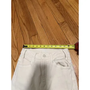 Mother The Hustler Ankle Fray Jeans‎ in Gettin' In Ivory Size 24 thumbnail 8