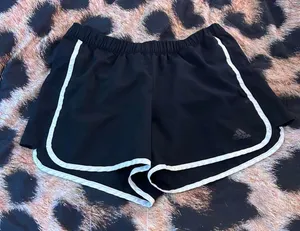 Adidas Women's Black and Navy Shorts thumbnail 1