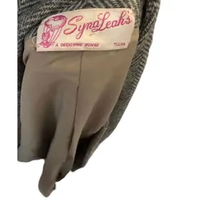 Vintage‎ Syna Leah's Wool Coat Size L thumbnail 7