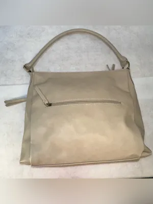 Frye And Co. Aurora Hobo Shoulder Bag Crossbody Strap Cream Whipstitch Pockets thumbnail 7
