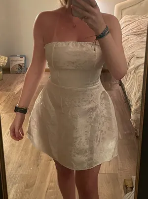 SheIn white mini dress thumbnail 1