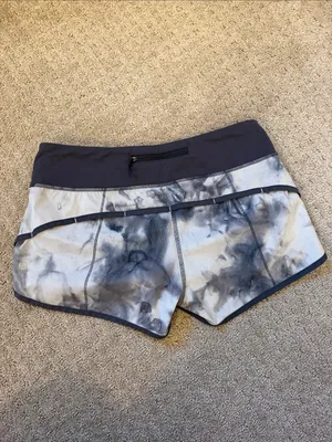 Lululemon Tie-Dye Speed Up 2.5” Performance Running Shorts - Gray/light Gray thumbnail 4