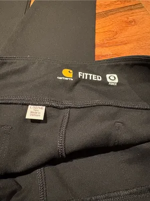 Carhartt Black Cargo Force Fitted Work Pants with Utility Pocket SZ L thumbnail 2