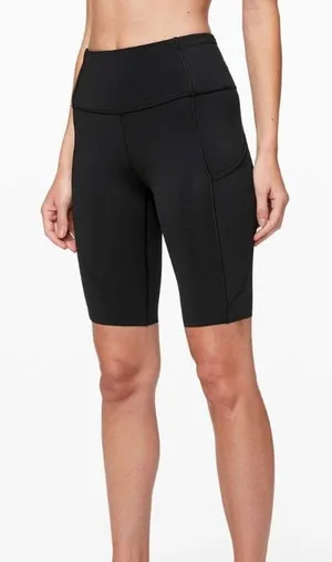 Lululemon Fast & Free Short 10" Women's 2 Black thumbnail 1