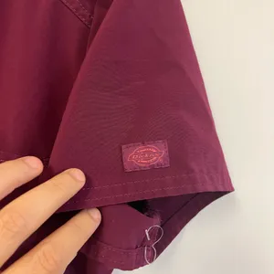 Women’s Dickies‎ EDS Signature V-Neck Scrub Top – Wine – Size M thumbnail 6