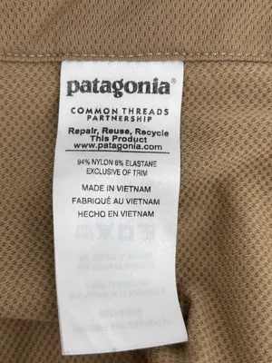 Patagonia Women’s Tan Flat-Front Drawcord Shorts thumbnail 7