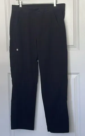 FIGS Technical Collection Black Scrub Pants Large Short thumbnail 1