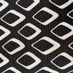 Ann Taylor sz 4 blue and white abstract print fully lined back zip skirt EUC thumbnail 3