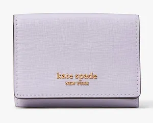 Kate Spade Morgan Mini Trifold Wallet- Lavender Cream thumbnail 1