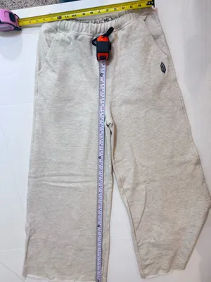 FP Movement For The Win Wide Leg Pants XS Oatmeal Heather Raw Hem Free People thumbnail 10