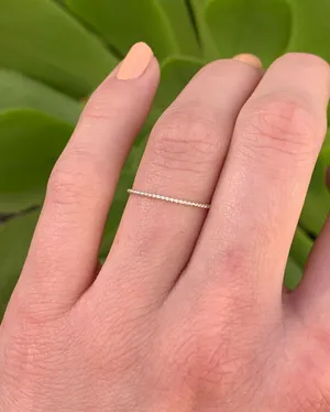 Sterling Silver Silver Stacker Ring thumbnail 1