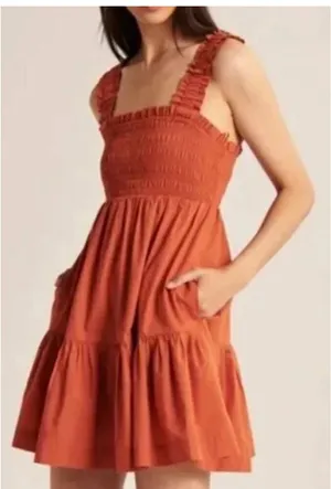 Abercrombie Orange Sundress thumbnail 4