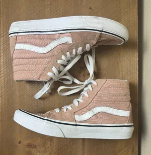 VANS Sk8-Hi Mahogany Rose High Top Skate Shoes Sneakers Pink Size 7.5 thumbnail 1