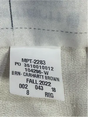 Carhartt Women’s Rugged Flex Relaxed Fit Double Front Work Pants Brown 8 Regular thumbnail 7