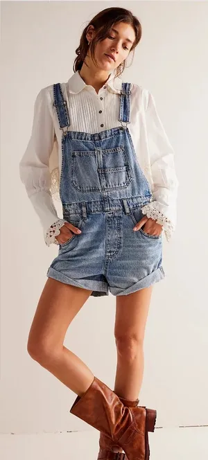 Free people Ziggy shortall overalls thumbnail 1