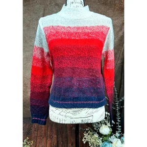 Red Ombre Long Sleeve Mock Neck Soft American Eagle Outfitters Sweater size M thumbnail 5