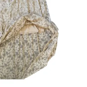 Vintage NWT Body Central Elegant Boho Cottagecore Prarie Cream Floral Maxi Skirt thumbnail 4
