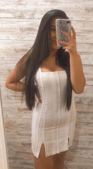 Neutral Striped Dress thumbnail 1