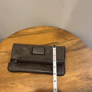 Simply Vera Wang Fold over Magnetic Handbag/Clutch/Wallet~Gunmetal Gray~EUC‎ thumbnail 10
