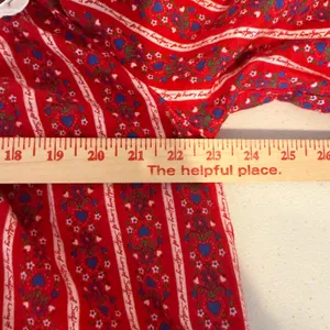 Lanz of Salzburg 100% Cotton Nightgown Medium Red Heart Lace Trim Cottagecore thumbnail 3
