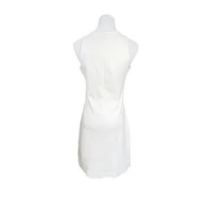 Lilly Pulitzer Foster‎ Pique Textured Cotton Shift Dress SMALL White Embroidered thumbnail 3