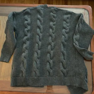 Fashion chunky cable knit cardigan thumbnail 3