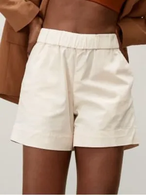 Everlane Women’s Organic Cotton The Easy Shorts Pull On Canvas in Ivory S thumbnail 1