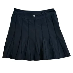 Athleta Womens Black Pleated Active Skort Size 2 Tennis Golf Running Skirt thumbnail 3