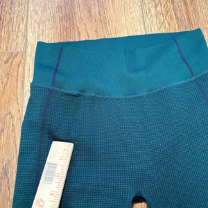 Aerie OFFLINE Seamless Waffle High Waisted‎ Leggings Dark Green Textures Size M thumbnail 8