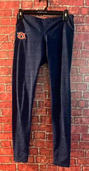 Zella Navy and Orange Auburn Logo women's Leggings size (medium (rm86) thumbnail 1