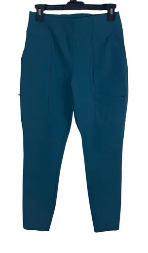 Fabletics High Waisted Hybrid Cargo Pants Short Inseam Teal Blue S Stretch NWT thumbnail 1