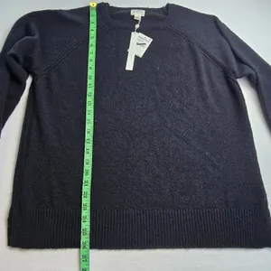 Caslon NWT Nordstrom Womens XXL Black Crewneck Raglan Sleeve‎ Knit Sweater thumbnail 6