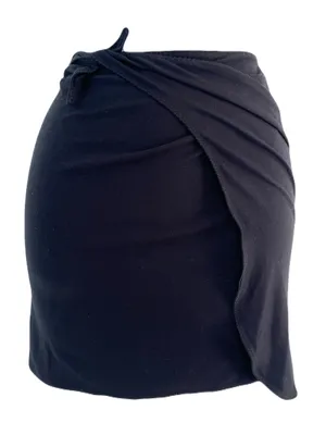 Robin Piccone Black ‘Ava’ Pareo Wrap Bathing Suit Cover Up, One Size thumbnail 2