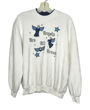 Vintage Angels‎ Shirt Blue Size M thumbnail 1