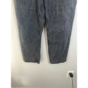Rag & Bone Women 29 Dark Grey Acid Wash High Rise Carpenter Barrel Jeans thumbnail 4