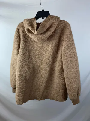 Fuzzy cardigan Tan thumbnail 2