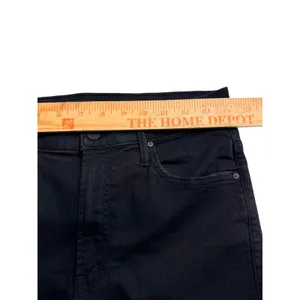 Mother The Insider Crop Step Fray Jeans in Not Guilty Black Mid Rise Size 29 thumbnail 11