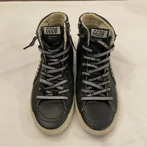 Golden Goose Women's Slide Black with Studs size 41, US 11‎ with Swarovski Laces thumbnail 2