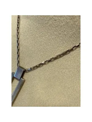 GUCCI G Necklace Sterling Silver 925 Made in Italy thumbnail 7