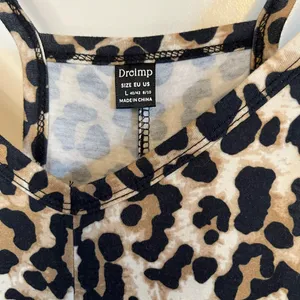 Leopard print jumpsuit Brown Size L thumbnail 6