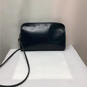 Diane Von Furstenberg Vintage Navy leather Purse thumbnail 2
