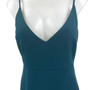 Lulus Infinite Glory Blue Green Sleeveless Cami Camisole Maxi Slip Tank Dress M thumbnail 5