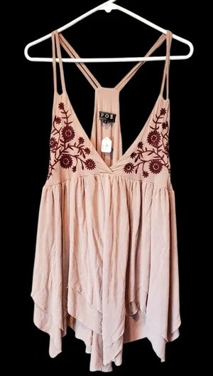 POL Blush Pink Embroidered Camisole thumbnail 1