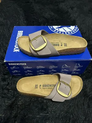 BIRKENSTOCK Madrid purple leather gold buckle sandals slippers shoes women’s eur 39 new thumbnail 8